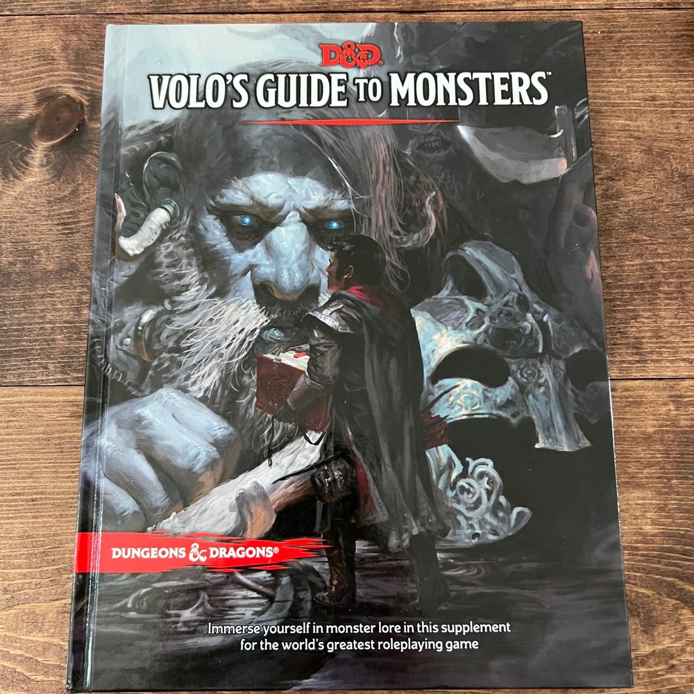 D&D Volo's Guide to Monsters 5th Edition Hardcover 2016 1st Print 9780786966011